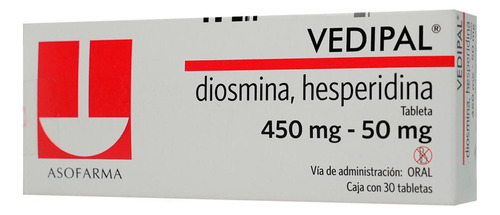 Vedipal Tableta 450/50 Mg, 30 Tabletas