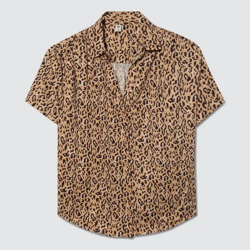 Blusa Mujer Ostu M/c Café Viscosa 40120902-78123