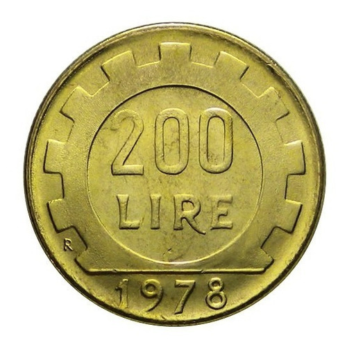 Moneda Italia 200 Liras 1978