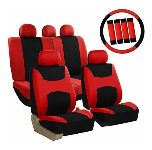 Fh Group Combo Juego De Fundas Para Asiento Con Funda Para V