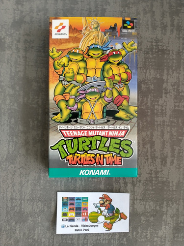 Turtles In Time Juego Snes Super Nintendo Tortugas Ninja 