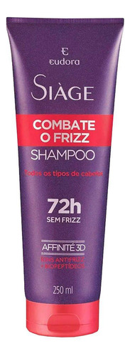 Shampoo Siàge Combate O Frizz Eudora 250ml