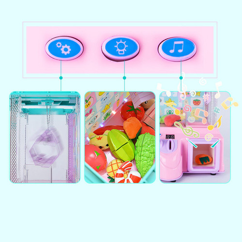 Máquina De Garra De Arcade Electrónica Juego Rosado