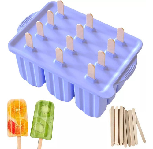 Moldes Para Helados/moldes De Silicona Para Helado De 12 Cav