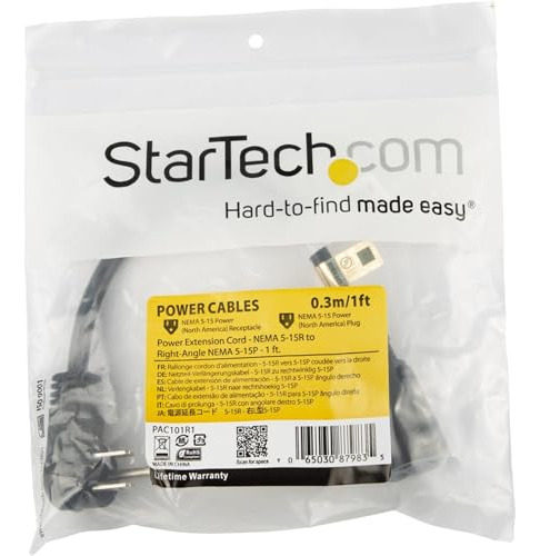 Pack De Cable De Extensin De Poder 1ft Startech.com
