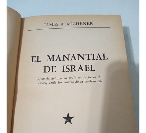 James Michener El Manantial De Israel Historia Pueblo Judio 