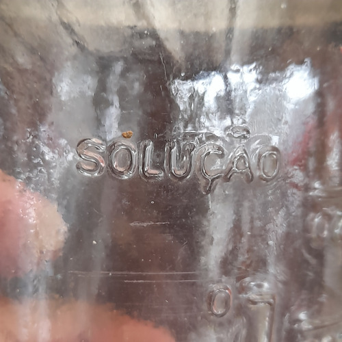 Imagem 6 de 10 de Vidro Garrafa Antigo Soro Sangue 600ml Sem Bicados