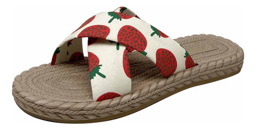 Zapatillas H Con Punta Abierta Para Mujer, Sandalias Cómodas