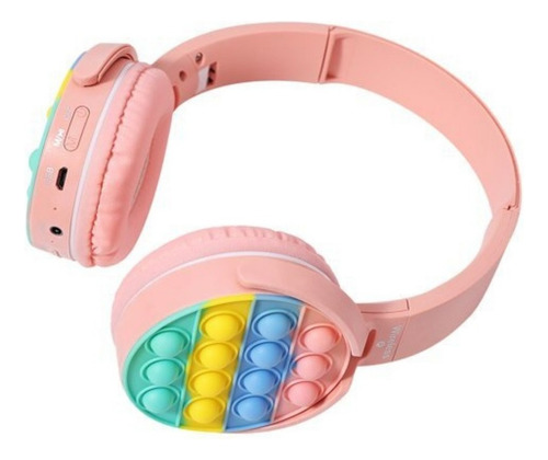Auriculares Inalambricos C/ Pop It Seisa Bluetooth P361 Color Rosa