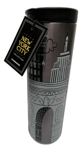 Vaso De Acero Inoxidable Starbucks New York City, 16 Onzas L