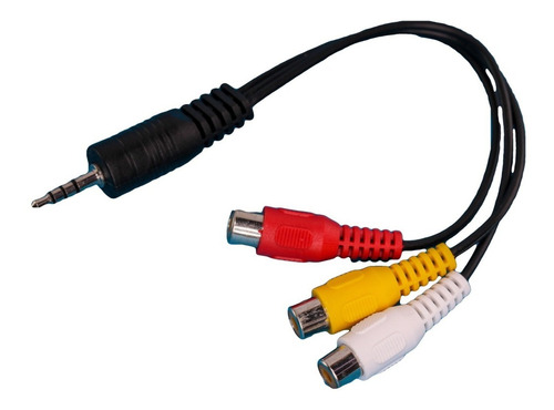 Cable Plug 3.5mm 4 Cont Larga A 3 Rca H V&a Hisense Bgh Htec