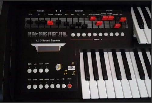 Imagem 3 de 6 de Orgão Harmonia Eletrônico Hs 75 Preto Fosco R1302