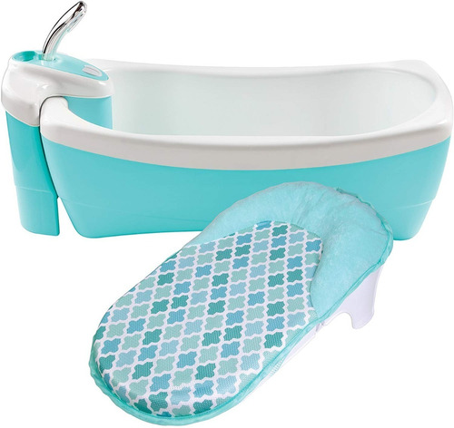 Tina Spa D Baño Azul Bañera Bebé Niños Burbujas Regadera