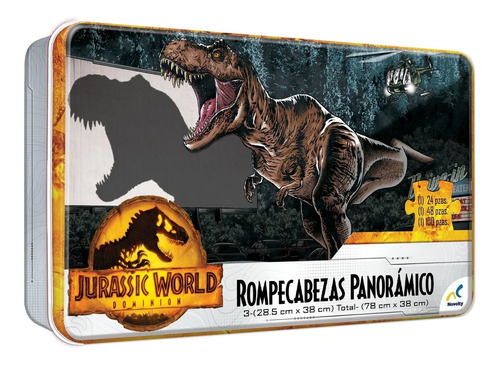 Novelty Rompecabezas Panoramico Jurassic World Dominion 3en1