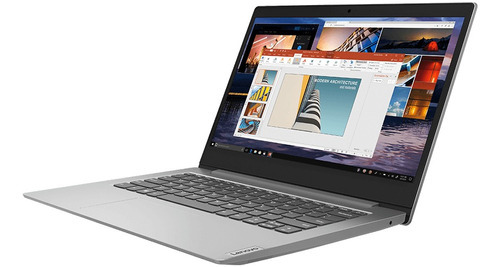 Notebook Lenovo Ideapad 1 14igl05 Intel Pentium 256 SSD de 4 GB, cor: cinza platinado