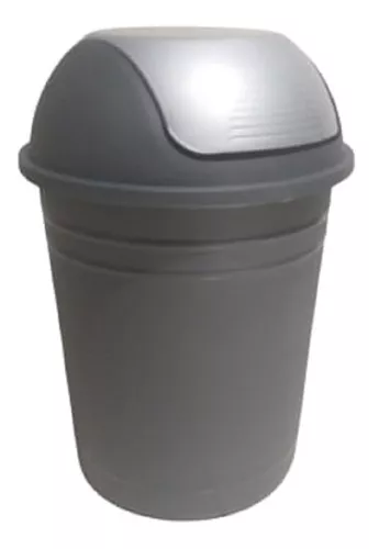 CUBO BASURA RECICLAJE C/TAPA C/PEDAL 25LTR PLASTICO/METAL CURVER