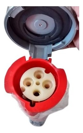 Acoplamento S4256w 3p+t 32a 440v Steck Cor Vermelho