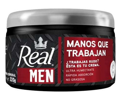 Real Men Crema Corporal Uitra Humectante De 220 G