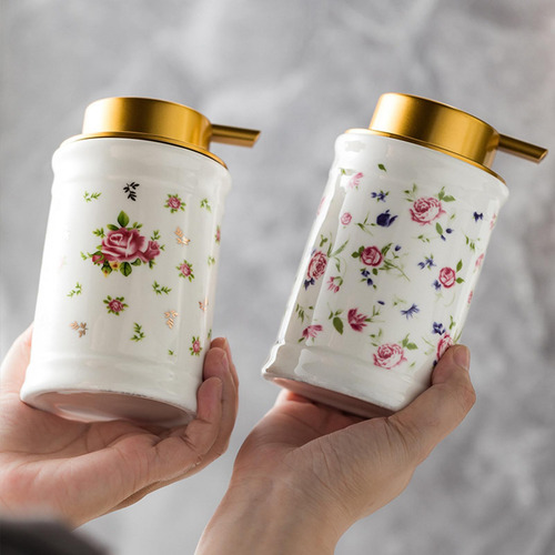 Dispensador De Jabón A Mano De Espuma Fácil De Rosa