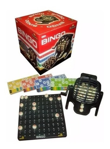 Bingo Bolillero Portabolilla Juego Familiar Cartones Loteria