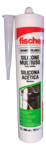 Sellador Silicona Acetica Fischer Transp/blanca/negra X2unid