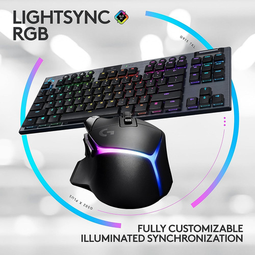 Kit Teclado Y Mouse Logitech G915 Tkl + G502 X Lightspeed