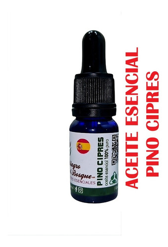 Aceite Ciprés Esencial 10 Ml 100% Puro Y Natural