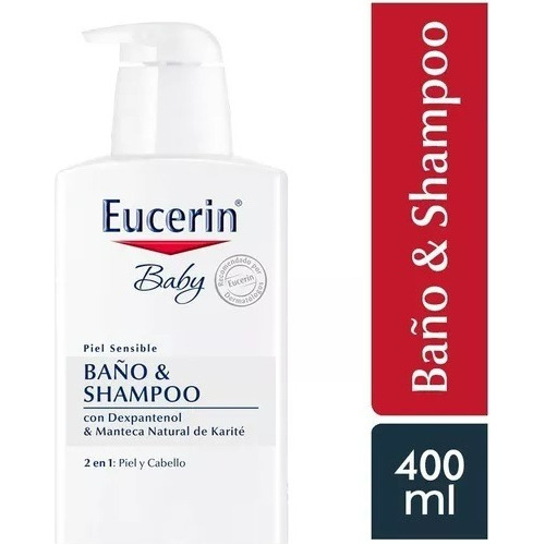 Eucerin Baby Baño Y Shampoo 400 Ml. 2 En 1