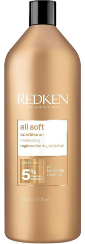 Acondicionador Redken All Soft Aceite De Argán 1 Litro