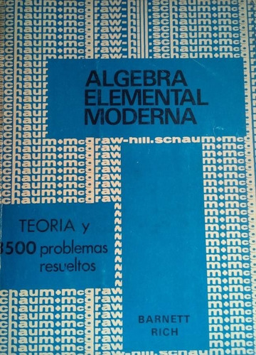 Algebra Elemental Moderna Barnett Rich