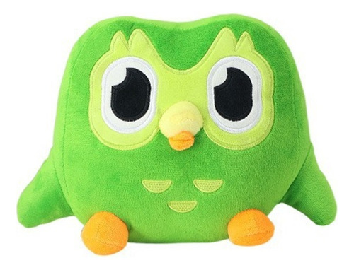 Duolingo Verde Búho Dibujos Animados Peluche 30cm