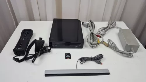 Nintendo Wii Preto Desbloqueado - Console Completo Sem Juros