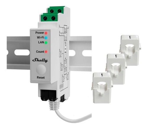 Medidor Inteligente De Energía Pro 3 Em Shelly