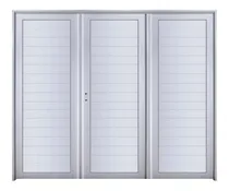 Comprar Porton Garage Aluminio Blanco Ciego Reforzado 240x200 Puerta
