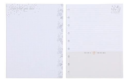Repuesto Hojas Cuaderno Discos Happy Planner Diseño Granjero