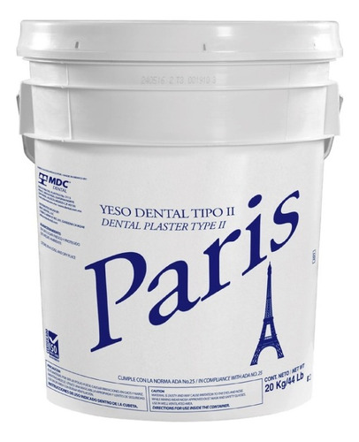 20 Kilos Individuales De Yeso Paris Body Casting Cubeta