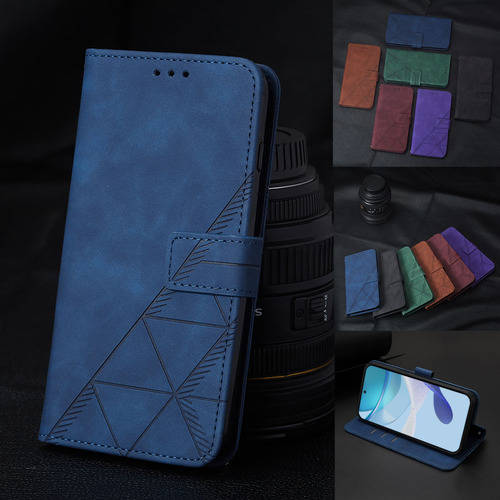 Funda De Piel Empresarial Para Motorola E15, A Prueba De Salpicaduras, 3 Ranuras Para Tarjetas, Soporte, Bloqueo Rfid, 6 Colores