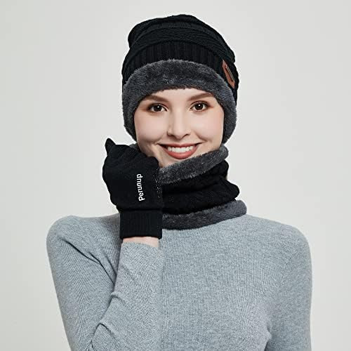 Maylisacc Juego De 3 Gorros Y Bufandas De Punto Para Para Y
