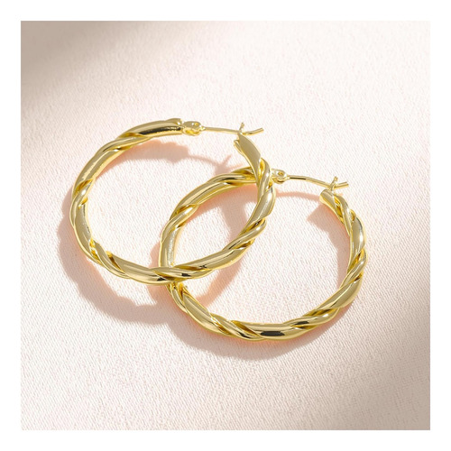 Ongerek Pendientes De Aro De Oro De 14 Quilates Para Mujer