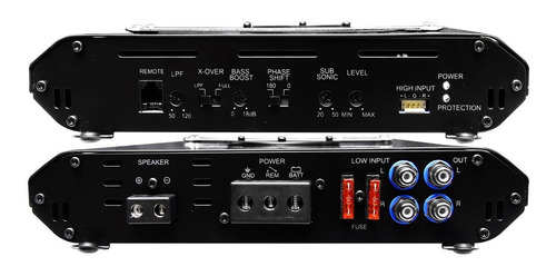 Imagen 2 de 7 de Amplificador Clase D Marca Audiobahn Estable A 1 Ohm Xaris .