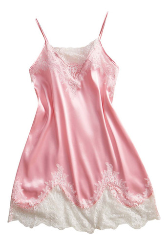 Pijama Corto K 1014 Con Estampado De Encaje Y Tirantes Para