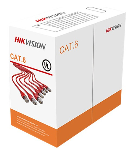 Cable De Red Cat6 Utp 100% Cobre Ignífugo Hikvision