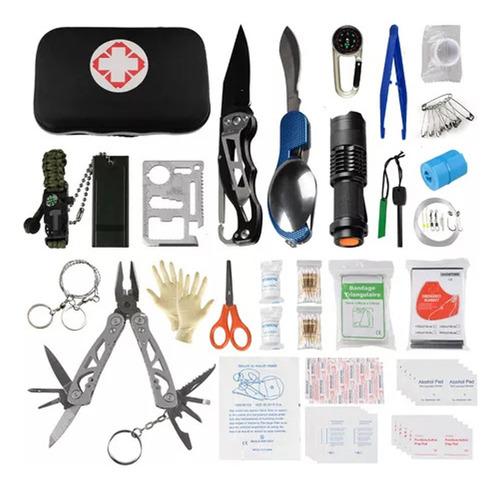 Tool Kit Aid, 74 Piezas, Kit De Supervivencia Para La Primer