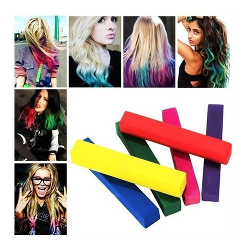 Tizas Para Pintar Teñir Pelo Hair Chalk X 12 Lavable $