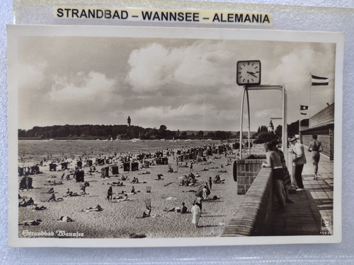 Antigua Postal De Alemania Ciudad De Strandbad Wannsee 