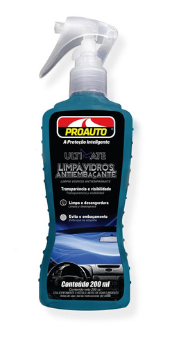 Limpa Vidros Antiembaçante Proauto 200ml