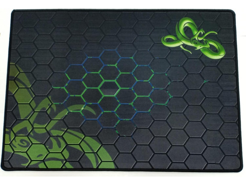 Mousepad Gamer Cosido Verde Con Diseño 