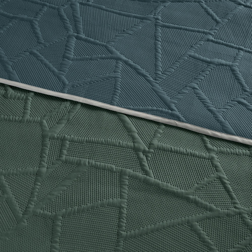Edredón Ultraligero King Size Novo Baltico Vianney Doble Vista Azul / Verde