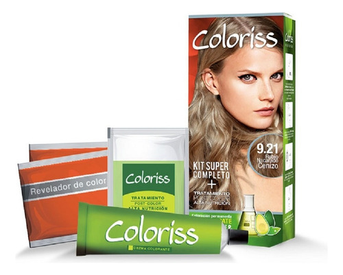 Tinte Capilar Coloriss 7.64 - G Tono Rubio Nacarado Cenizo 9.21