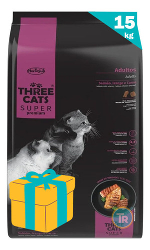 Racion Gato Threecats Sup Premium Ad Mix + Regalo + E Gratis